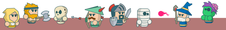 Mini rpg vector characters that I created